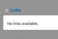No links available under the links section